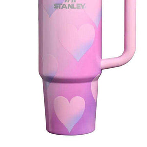 Stanley Quencher H2 0 Lavender Sweetheart Edition water bottle with lavender gradient and heart design
