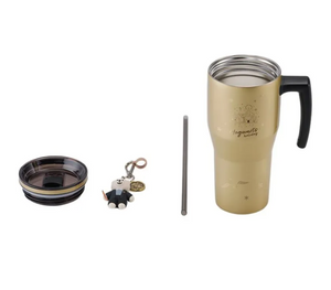 Starbucks x Harry Potter Golden Hogwarts Castle Edition 30oz thermal mug with metallic gold finish and black handle