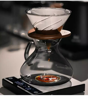 MUVNA ZERO-G PLUS smart digital coffee scale with aluminum alloy body and hidden LED display