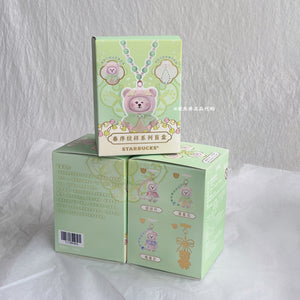 Starbucks Spring Sequence Edition Dragonfly Beaded Insulated Thermal Bottle with silk-wrapped handle and intricate beading