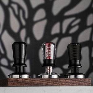 IKAPE spring loaded espresso tamper with ripple base, main product photo