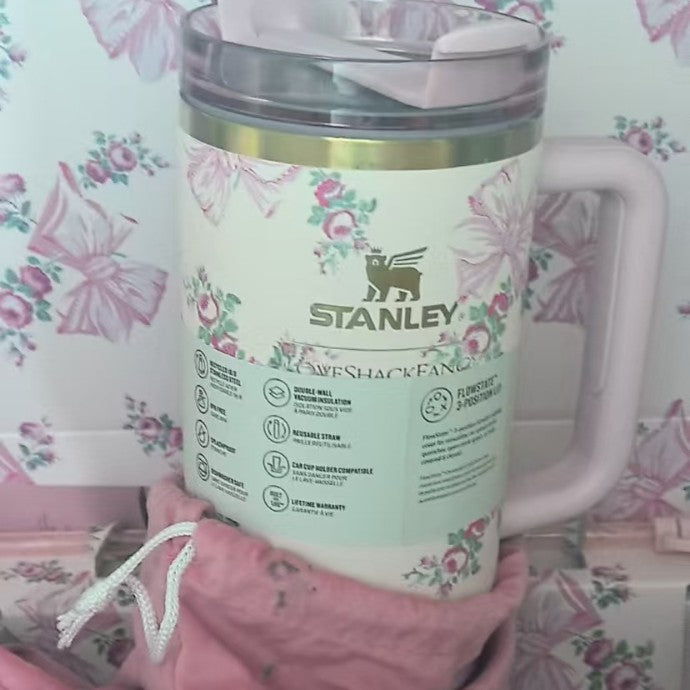 Stanley LoveShackFancy Quencher Steel Mug | Cup To Machine