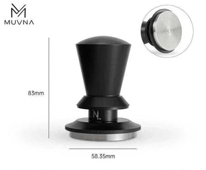 MUVNA Magnetic Dosing Funnel on 58mm portafilter with wall mount for spill-free espresso dosing