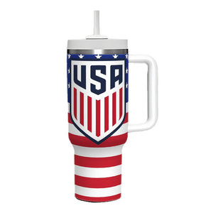 FIFA World Cup stainless steel tumbler cup with 40oz capacity and double-wall insulation for hot and cold drinks amazon cross-border