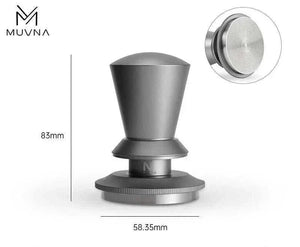 MUVNA Magnetic Dosing Funnel on 58mm portafilter with magnetic wall mount for espresso grinding precision