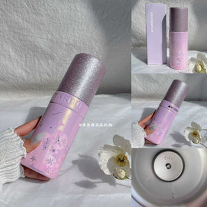 Starbucks cup from Purple Cherry Blossom Collection stainless steel drinkware with floral design