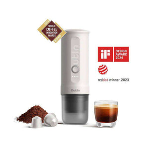 Outin Mino Nano portable espresso machine for camping, car, and home use