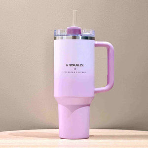Starbucks Sakura minimalist pink ceramic mug and pink polka dot tumbler from the cherry blossom collection