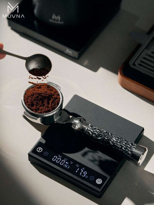 MUVNA ZERO-G PLUS smart digital coffee scale with premium metal body and hidden LED display