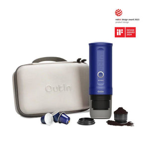 Outin Mino Nano portable espresso machine for outdoor camping, car, and home use
