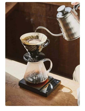 HARIO One-Cup Cafeor single-serve pour-over coffee maker with stainless steel mesh filter on mug