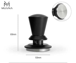 MUVNA Magnetic Dosing Funnel on 58mm portafilter with magnetic wall mount for espresso dosing precision