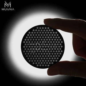 مرشح قهوة MUVNA من الفولاذ المقاوم للصدأ بتصميم دائري وشبكة دقيقة لتحسين استخلاص الإسبريسو