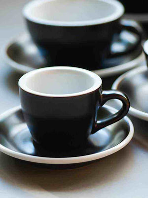 Loveramics Egg Espresso Cup and Saucer high-fired porcelain 80ml coffee set