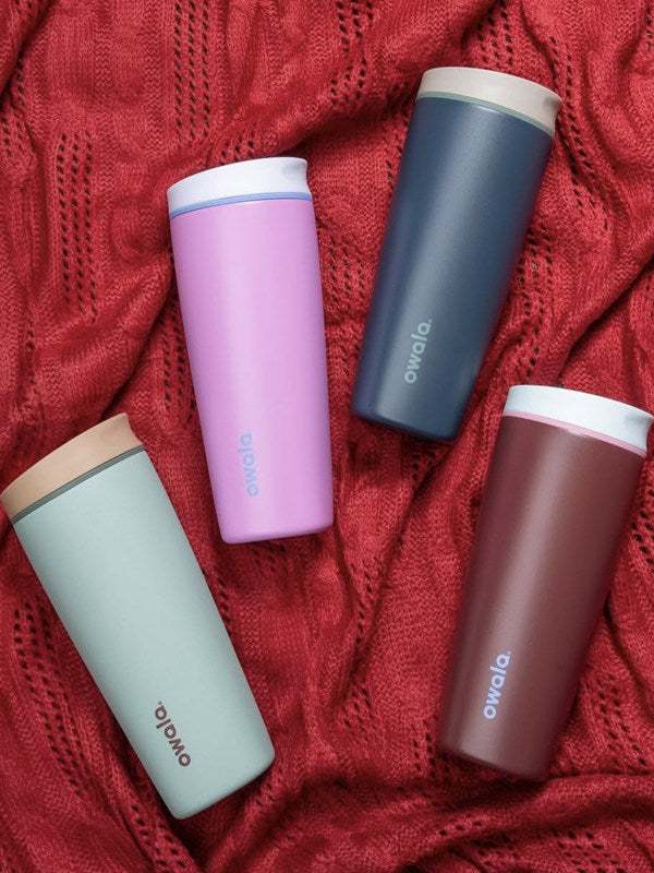 **Owala SmoothSip Insulated Stainless Steel Travel Tumbler**