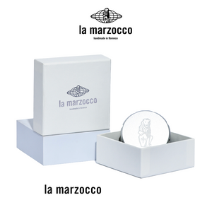 La Marzocco Precision Coffee Distributor in matte black, professional espresso puck leveling tool for even coffee grounds distribution