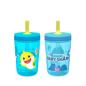 Zak Designs kids straw cup with soft silicone straw, product photo eleven