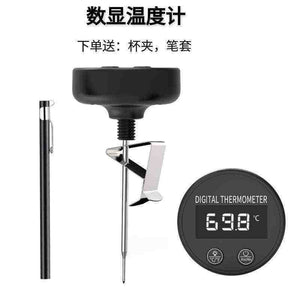 Cup To Machine high precision digital coffee thermometer with frothing clip and LCD display for accurate brewing temperature measurement