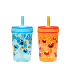 Zak Designs kids straw cup with Zak logo and print, product photo twenty-one