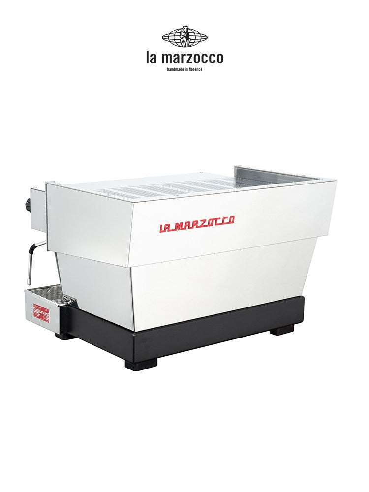 La Marzocco Linea Classic S commercial espresso machine with dual group heads and stainless steel finish
