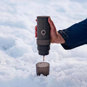 Outin Mino Nano portable espresso machine for outdoor camping, car, and home use