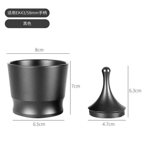 Choxila Precision Dosing Cup matte black with ergonomic handle for uniform coffee powder dosing