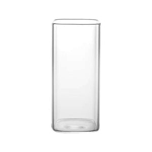 Personalized creative Japanese beer mug in square highball glass cup with minimalist design