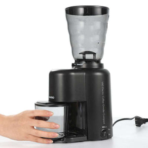 HARIO Japan Compact Electric Coffee Grinder EVC-8B with 39 grind settings and stainless steel conical burrs