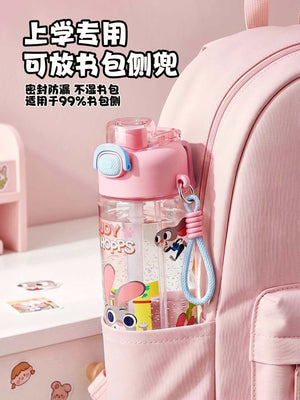 Kids water bottle with a mist spray for cooling off