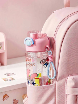 Kids water bottle with a mist spray for cooling off