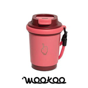 WOOKOO 320 ml reusable coffee cup in Berry Red