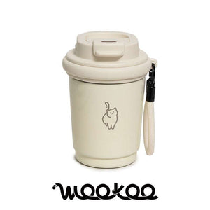 WOOKOO 320 ml reusable coffee cup in Kirikawa White