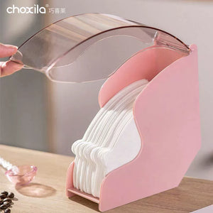Choxila Pink V60 Fan-Shaped Filter Holder | Elegant Protection & Organization