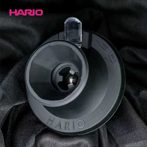 HARIO V60 Alpha Immersion Smart Filter Cup No. 02 matte black ceramic coffee brewer with gold logo and drip switch valve