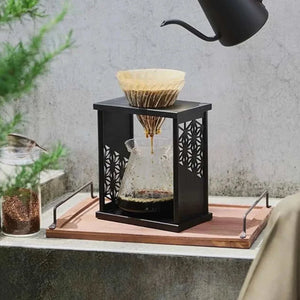 HARIO One-Cup Cafeor single-serve pour-over coffee maker with stainless steel mesh filter on a mug