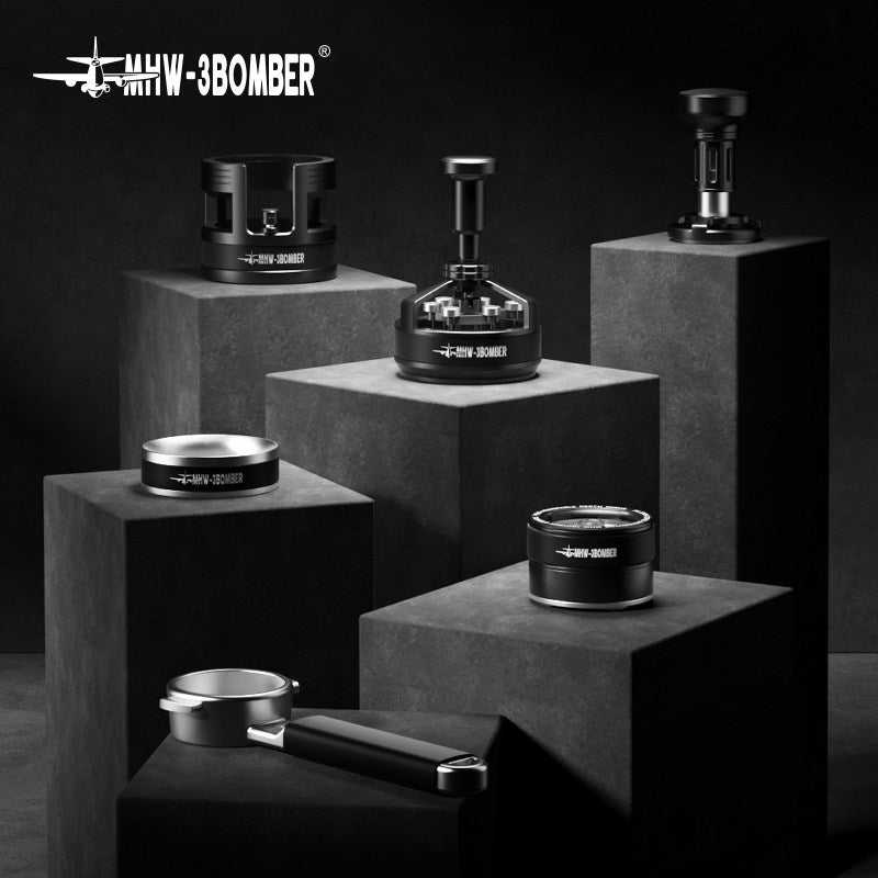 MHW Bomber Series Whirlwind Stirring Needle Coffee Cloth Powder Needle Press Rotation Impact Hammer Handle Base