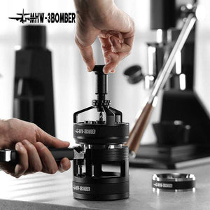 MHW Bomber Whirlwind Stirring Needle with coffee cloth powder and press rotation hammer handle base