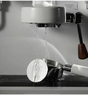 ورقة فلتر MUVNA من الفولاذ المقاوم للصدأ مع حامل تخزين خشبي أنيق لتحضير إسبريسو مثالي