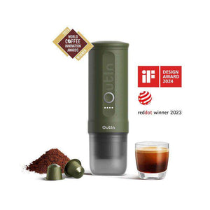 Outin Mino Nano portable espresso machine for outdoor camping, car, and home use
