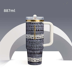 Stanley x NEST limited edition artist series insulated travel bottles with cultural and artistic designs
