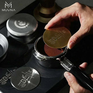 MUVNA Precision WDT Tool with ultra-fine stainless steel needles and magnetic docking station for espresso distribution