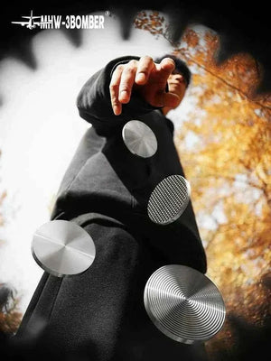 MHW-3BOMBER Flash Tamper 2.0 stainless steel espresso tool with adjustable spring and silicone mat