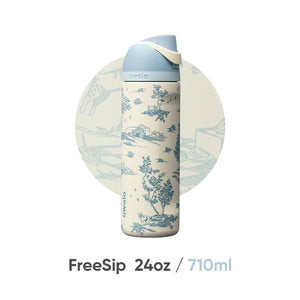 Owala FreeSip Woodland Boho 24 oz bottle front view
