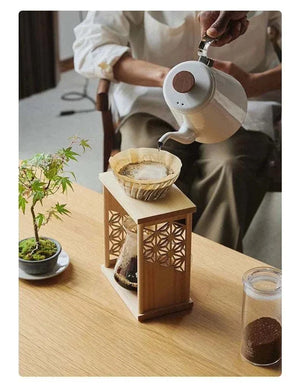 HARIO One-Cup Cafeor single-serve pour-over coffee maker with stainless steel mesh filter on a mug