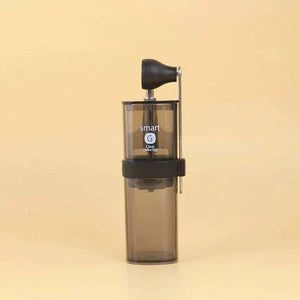 HARIO V60 Smart G coffee starter set with manual grinder, glass dripper, coffee server, and milk frother in premium box