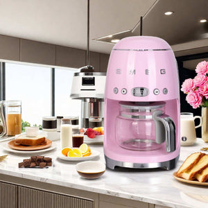 SMEG programmable drip coffee maker, detail image