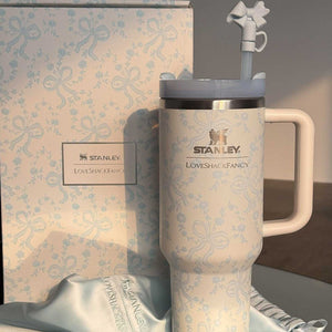 Stanley x Winnie the Pooh Hundred Acre Wood collector’s tumbler with vintage character illustrations and gold accents.