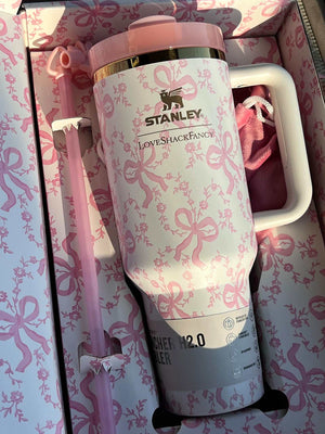 Stanley x Winnie the Pooh Hundred Acre Wood tumbler with vintage illustrations and gold accents