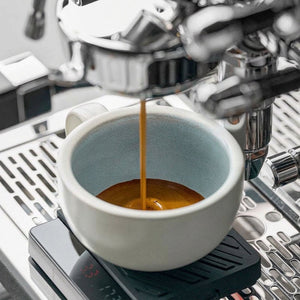 IKAPE ceramic cup and saucer for lattes and cappuccinos