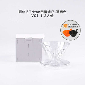 HARIO V60 Alpha Immersion Smart Filter Cup No. 02 matte black ceramic coffee brewer with gold logo and ergonomic handle